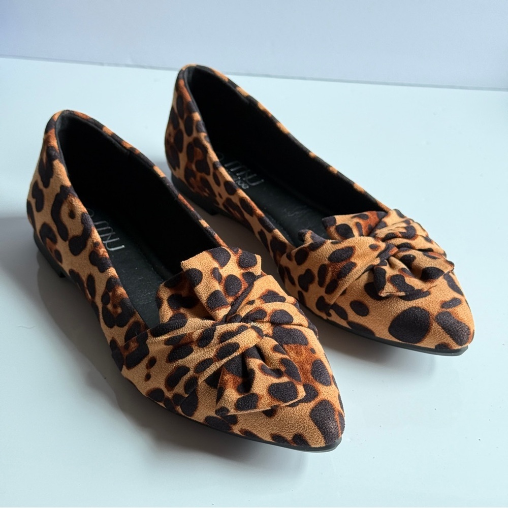 Musshoe Leopard Twist Casual Pointed Toe Flats - image 6